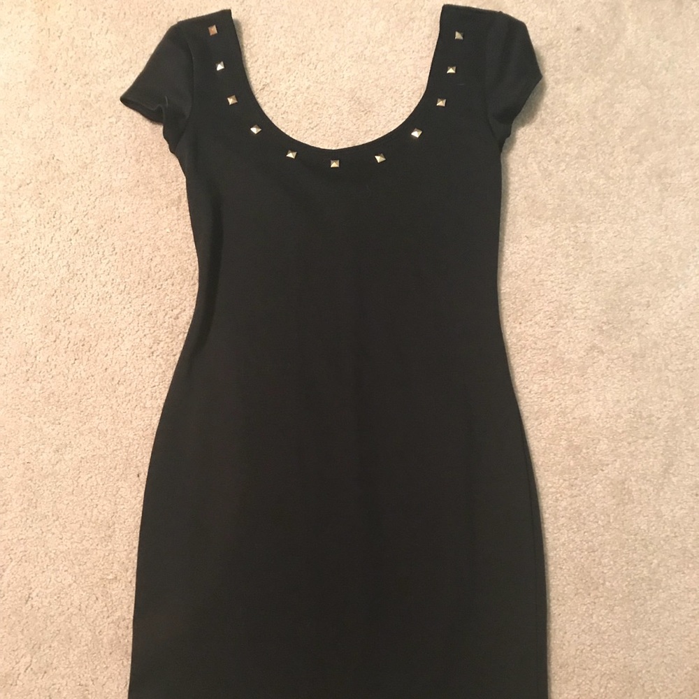 Black mini dress